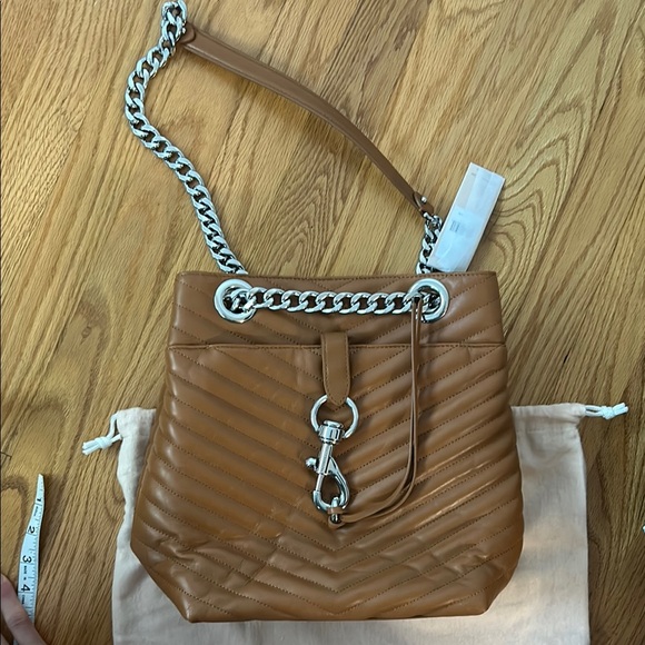 Rebecca Minkoff Brown and Silver Edie bucket bag - Picture 1 of 6